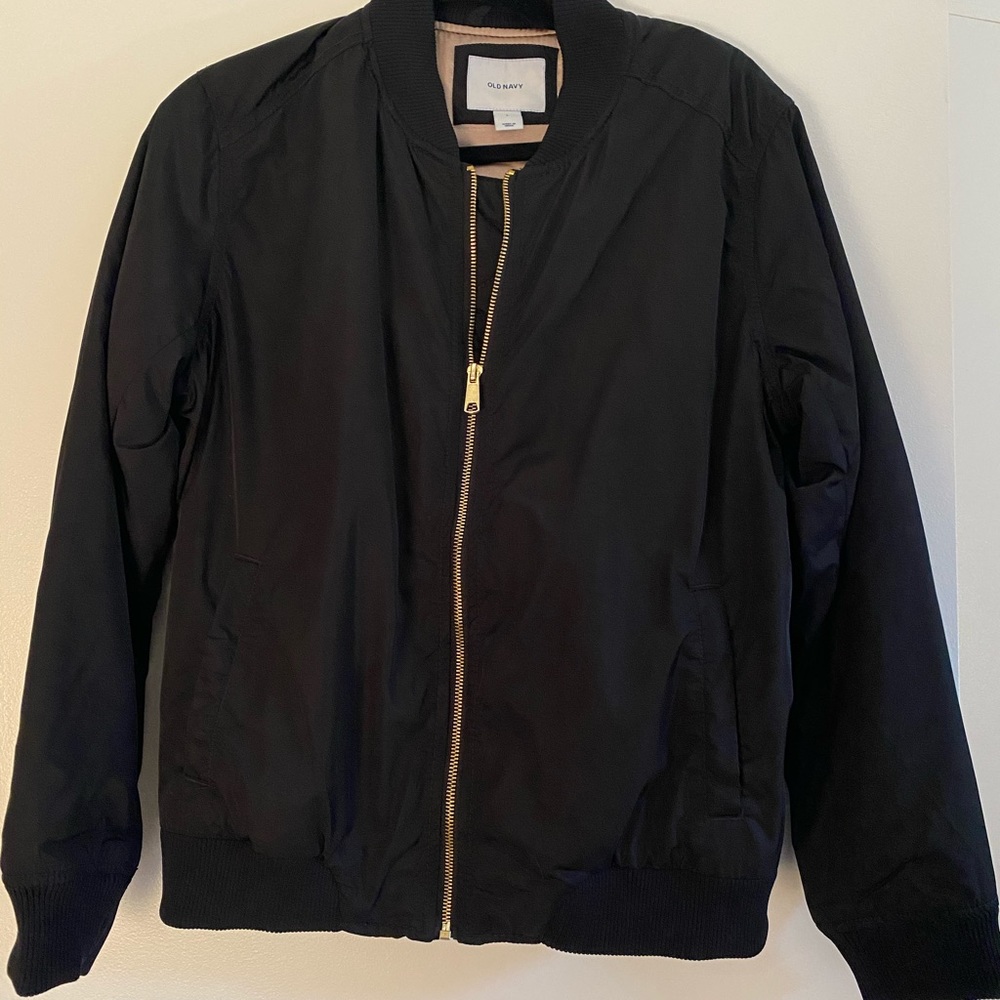 Old Navy Black Bomber Jacket